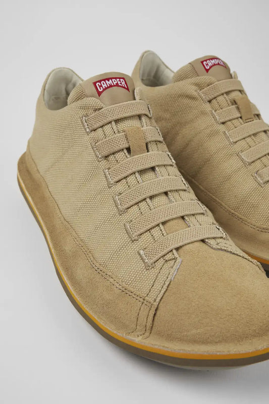 Beetle Beige Textile/Nubuck Basket Bootie for Men