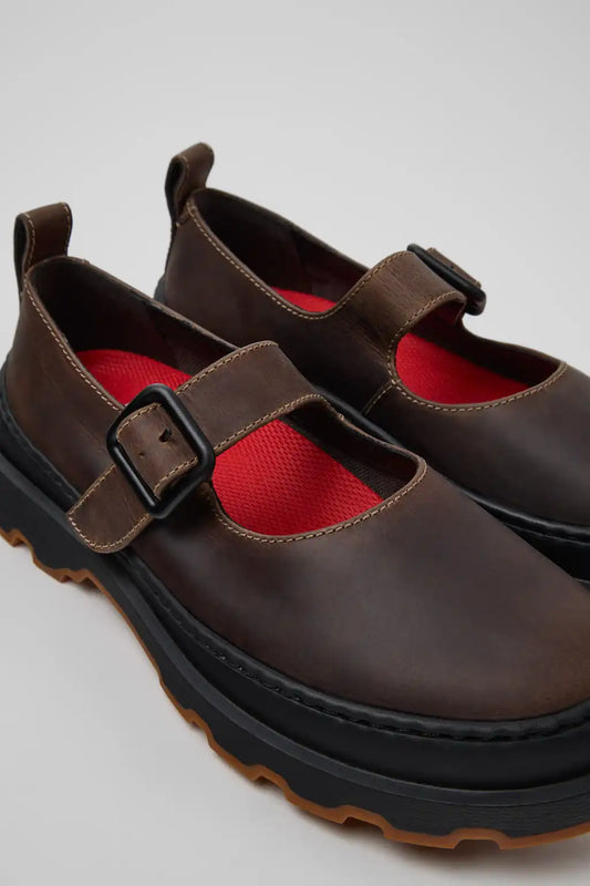Brutus+ Black Leather Ballerinas for Women.