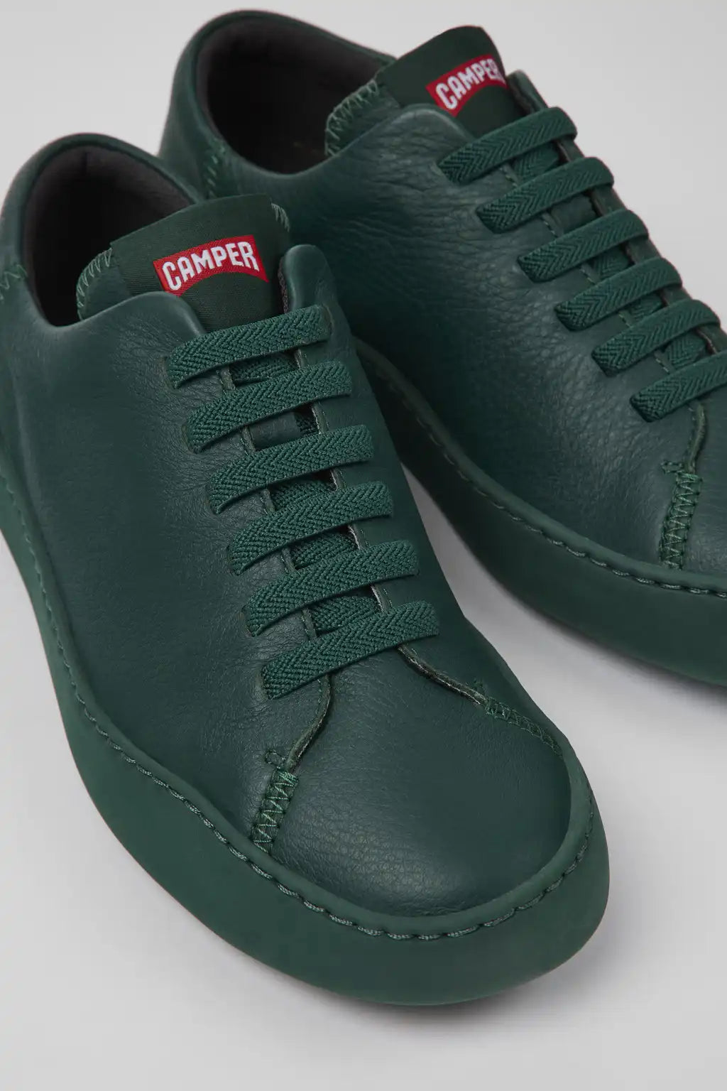 Peu Touring Black Leather Sneakers for Women.