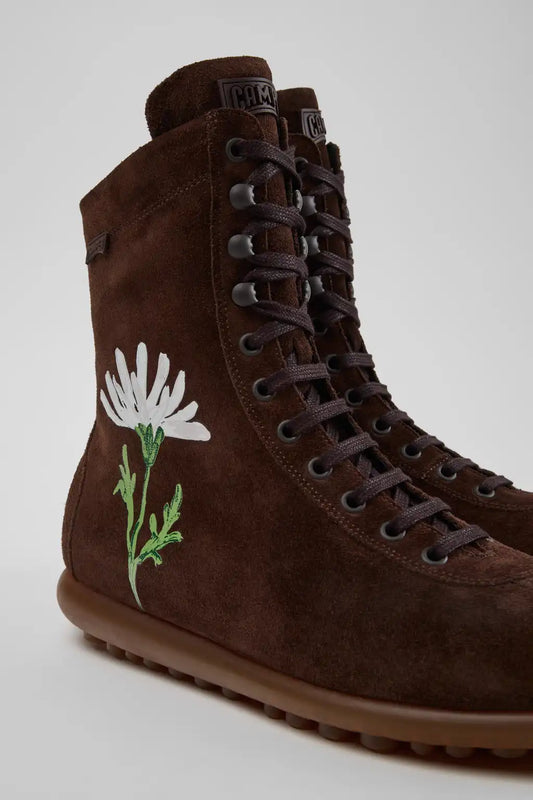 Twins Multicolor Suede Ankle Boots for Men.