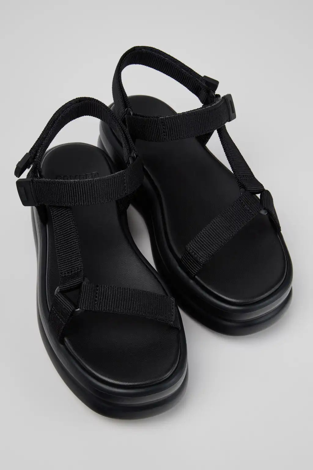 Pelotas Flota Up Black Textile Sandals for Women.
