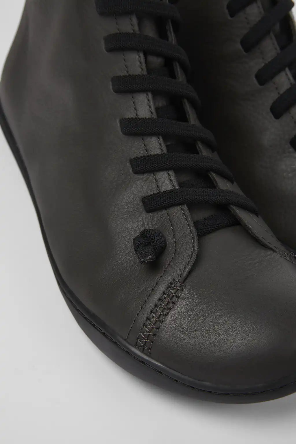 Peu Blue Leather Ankle Boots for Men.