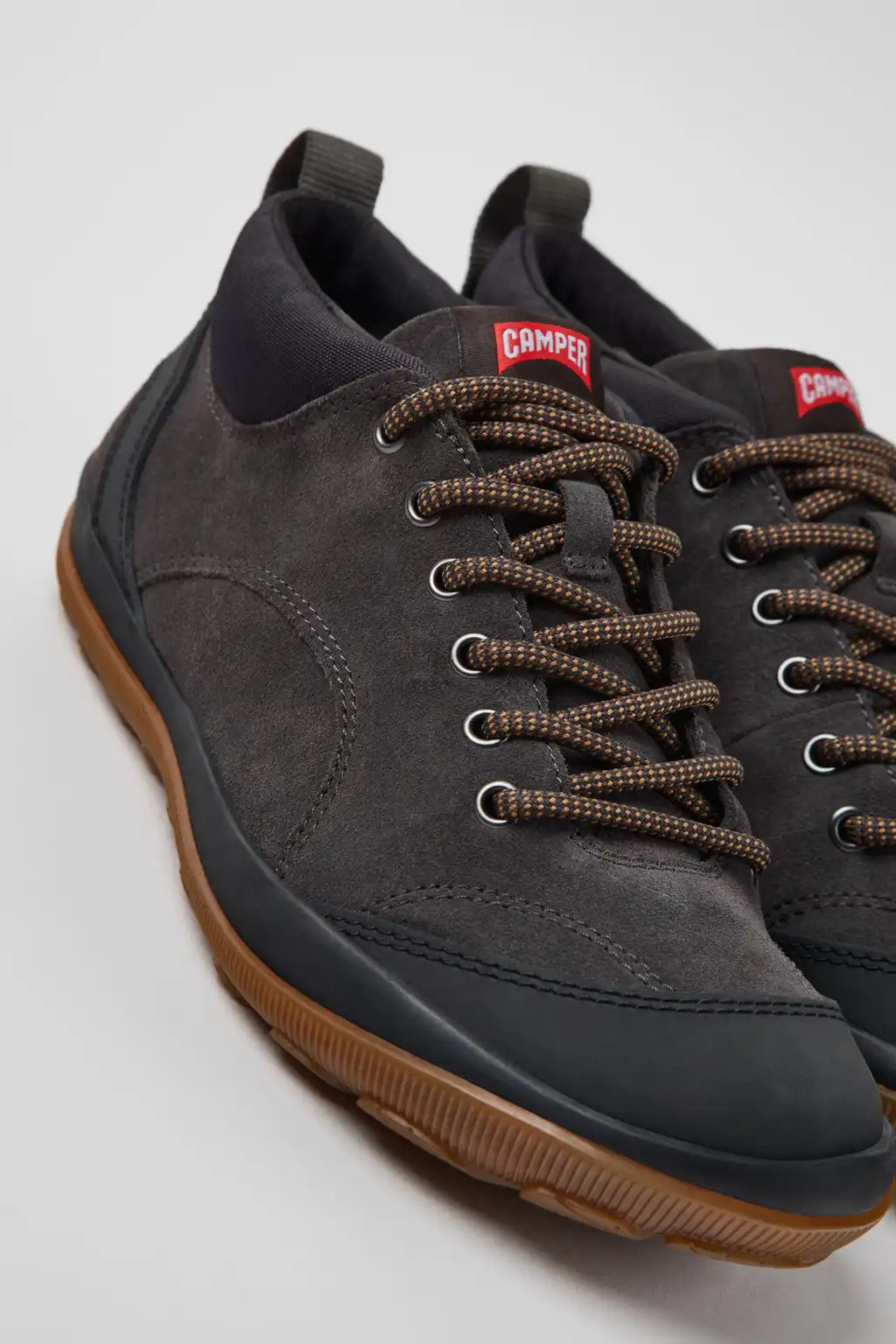 Peu Pista GM GORE-TEX Gray Suede and Textile Shoes for Men.