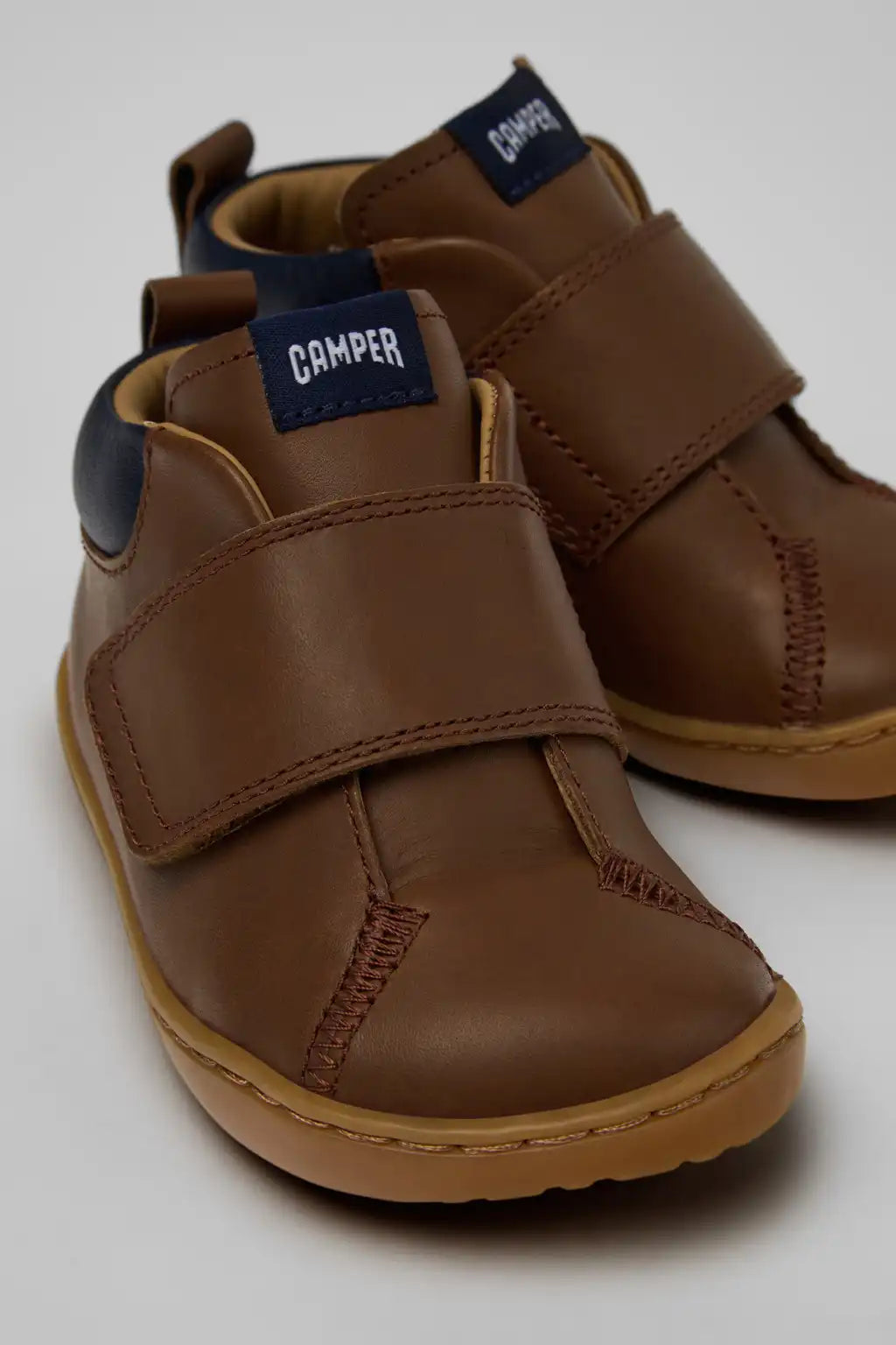 Camper x Moomin Multicolor Leather Ankle Boots for Children.