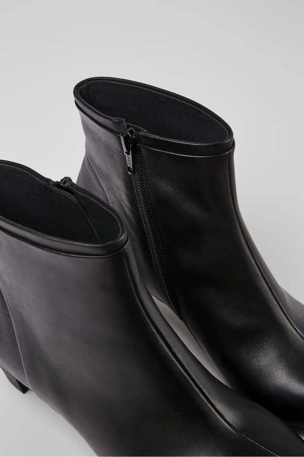 Helena Red Leather Ankle Boots for Women.