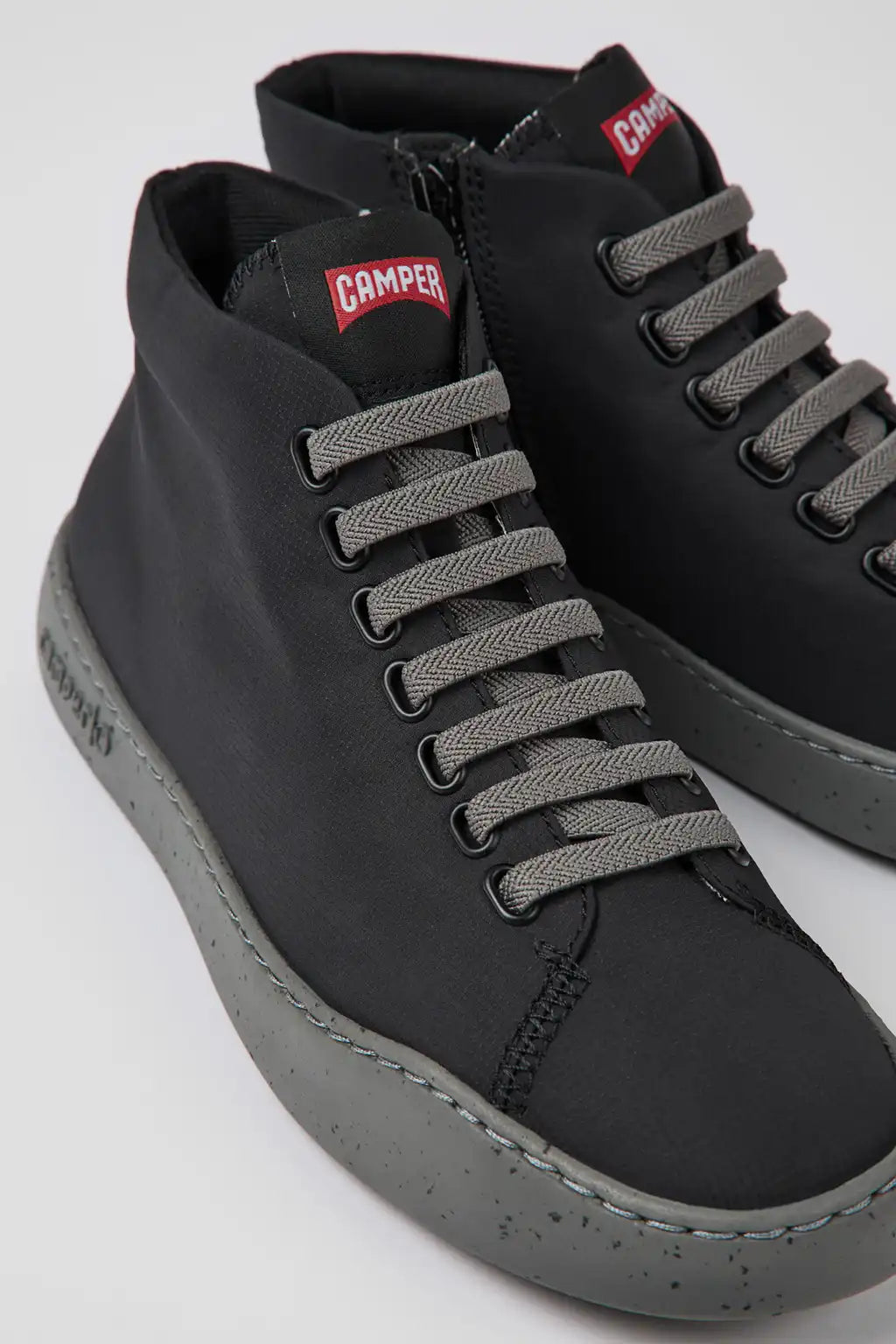 Peu Touring Black Textile Sneakers for Women.