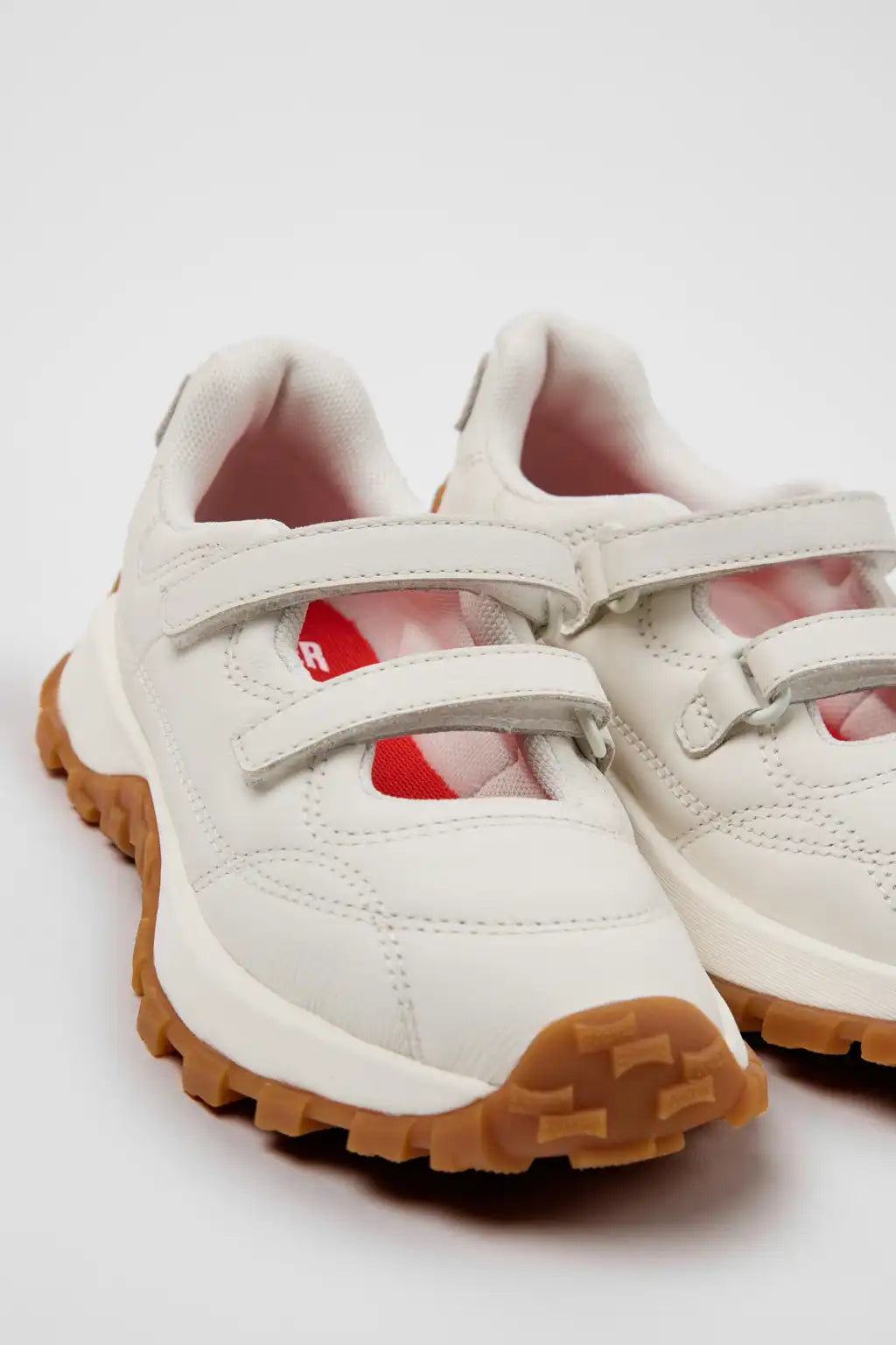 Drift Trail Gray Leather Sneakers for Children.