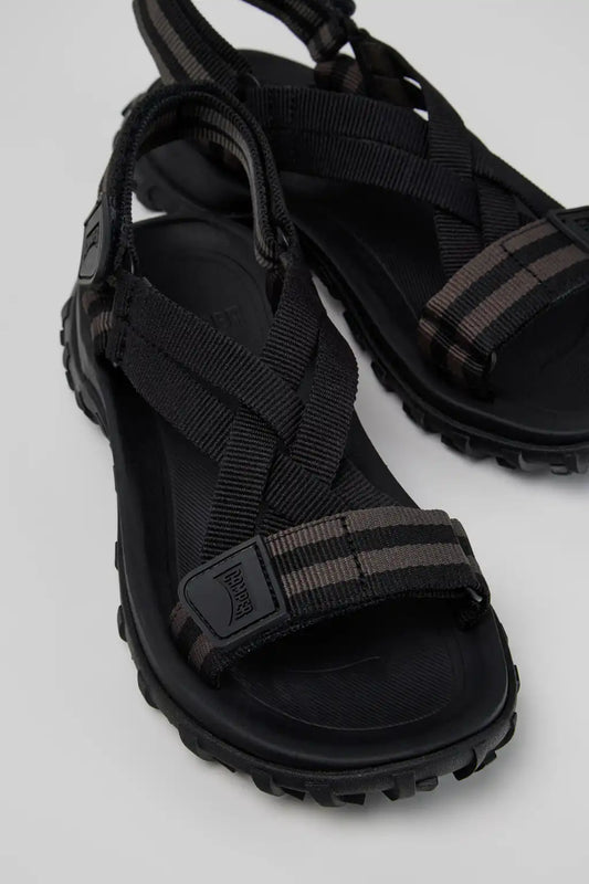 Drift Trail Sandal Black Textile Sandals for Women.