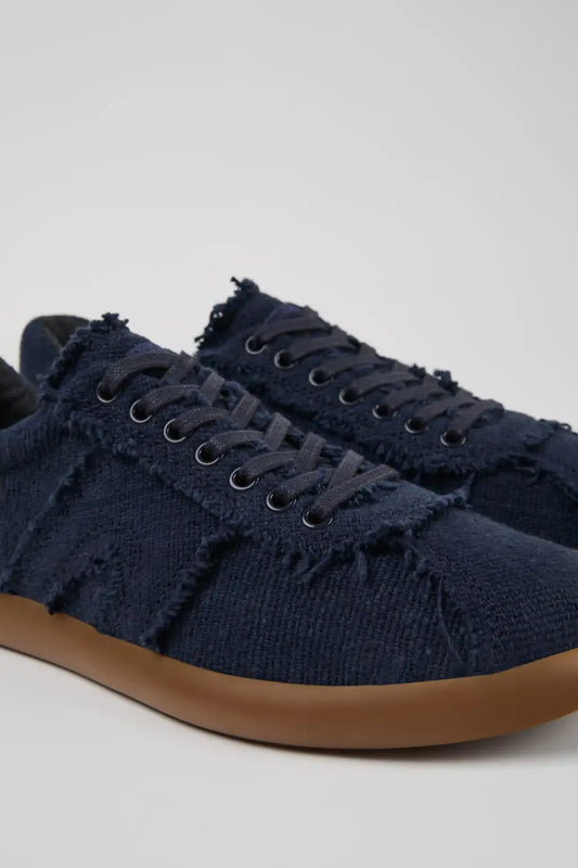 Pelotas Soller x EFI Blue Organic Cotton Sneakers for Men.