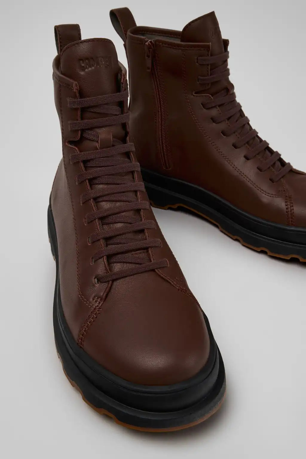 Brutus+ Black Leather Ankle Boots for Men.