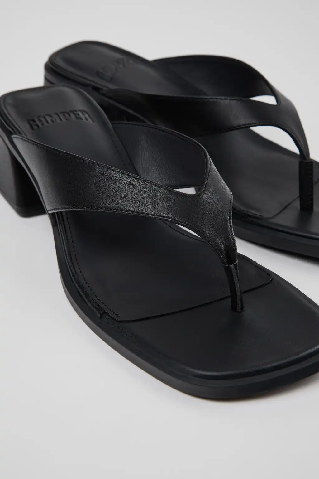 Kora Sandal Black Leather Sandals for Women.