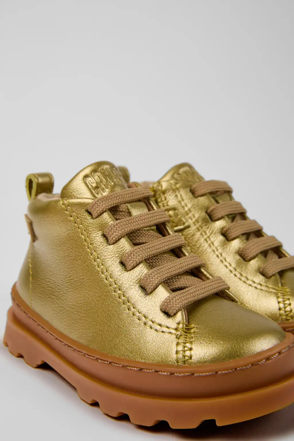 Camper x Moomin Multicolor Leather Ankle Boots for Children.